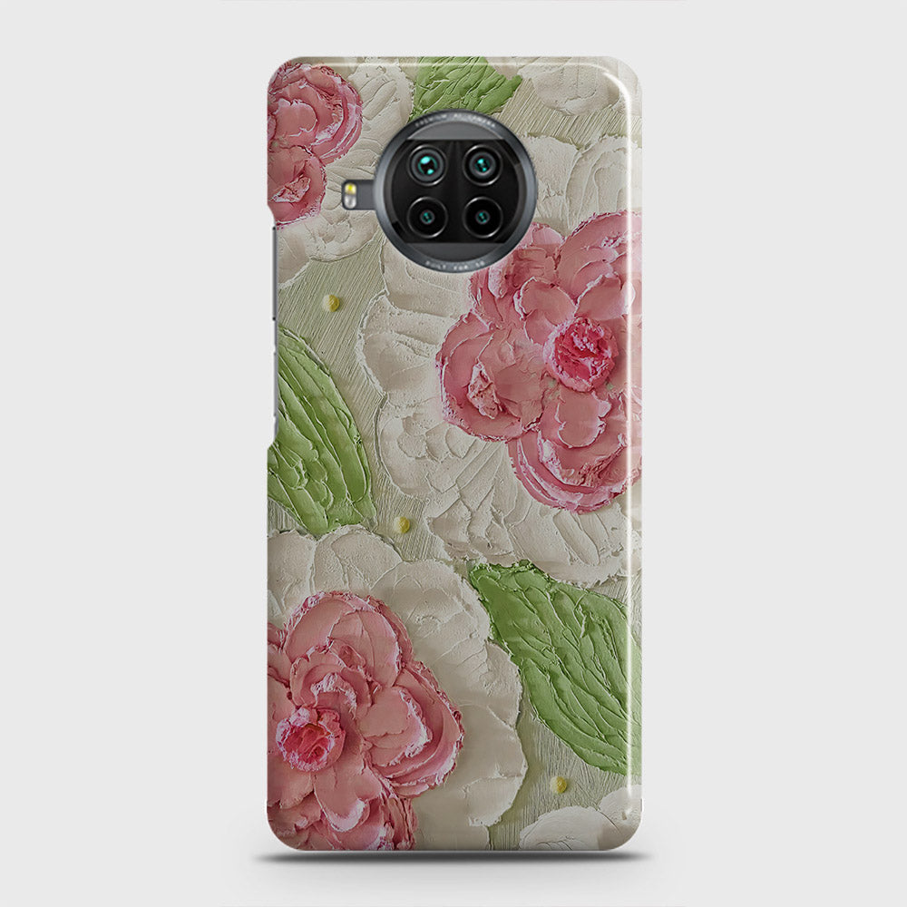 Xiaomi Mi 10T Lite Cover - Floral Series - Design 13 - Green - Matte Finish - Snap On Hard Case with LifeTime Colors Guarantee