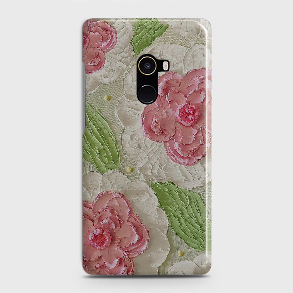 Xiaomi Mi Mix 2 Cover - Floral Series - Design 13 - Green - Matte Finish - Snap On Hard Case with LifeTime Colors Guarantee