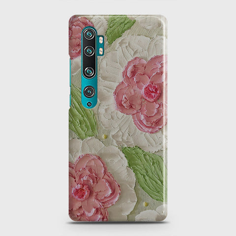 Xiaomi Mi Note 10 Cover - Floral Series - Design 13 - Green - Matte Finish - Snap On Hard Case with LifeTime Colors Guarantee