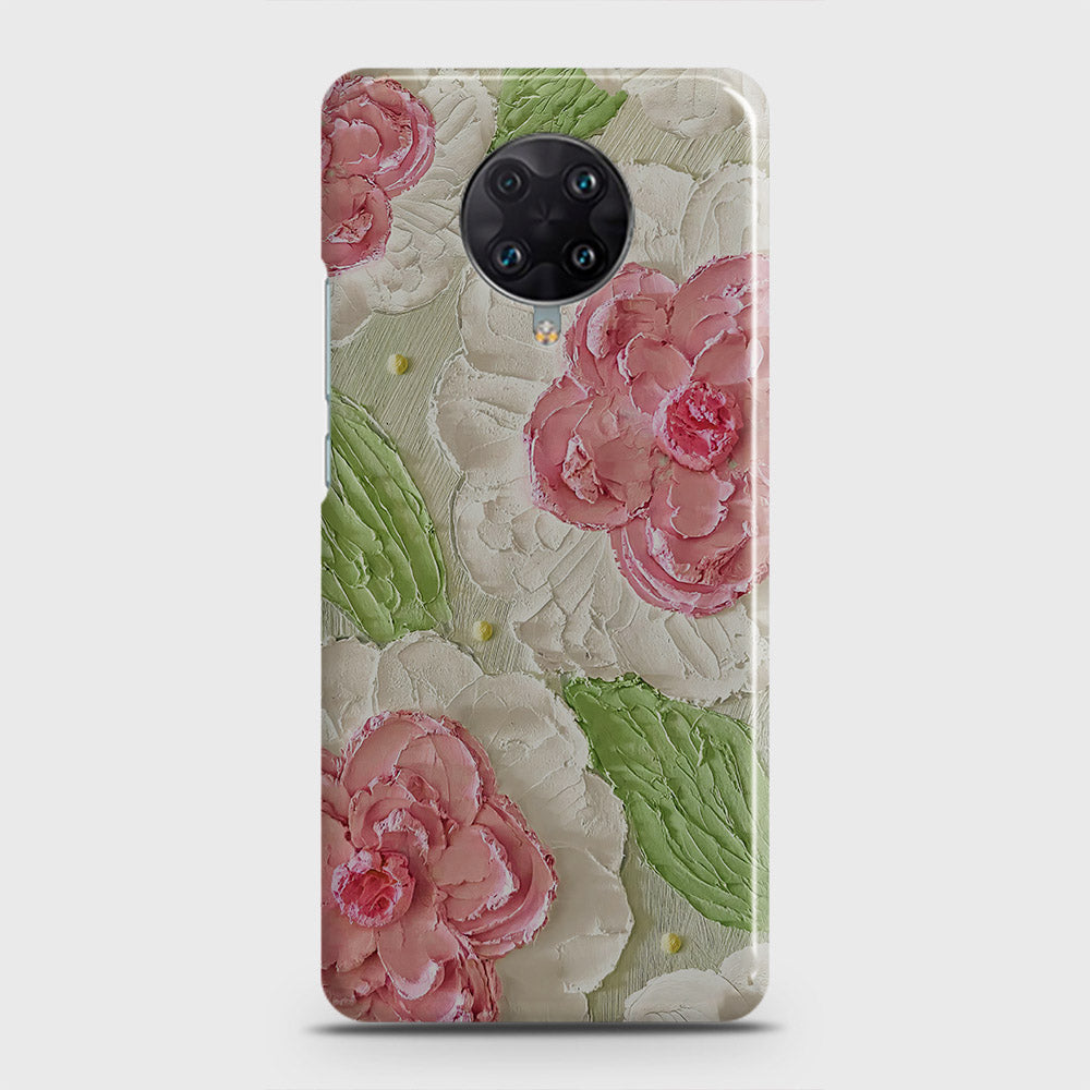 Xiaomi Poco F2 Pro Cover - Floral Series - Design 13 - Green - Matte Finish - Snap On Hard Case with LifeTime Colors Guarantee