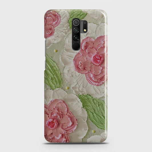 Xiaomi Poco M2 Cover - Floral Series - Design 13 - Green - Matte Finish - Snap On Hard Case with LifeTime Colors Guarantee