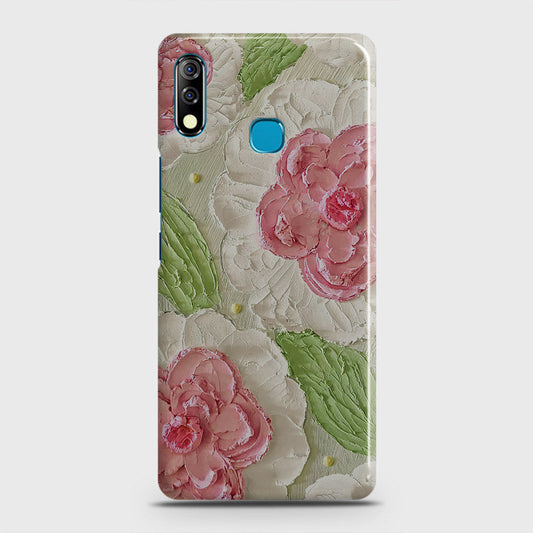 Infinix Hot 8 Lite Cover - Floral Series - Design 13 - Green - Matte Finish - Snap On Hard Case with LifeTime Colors Guarantee