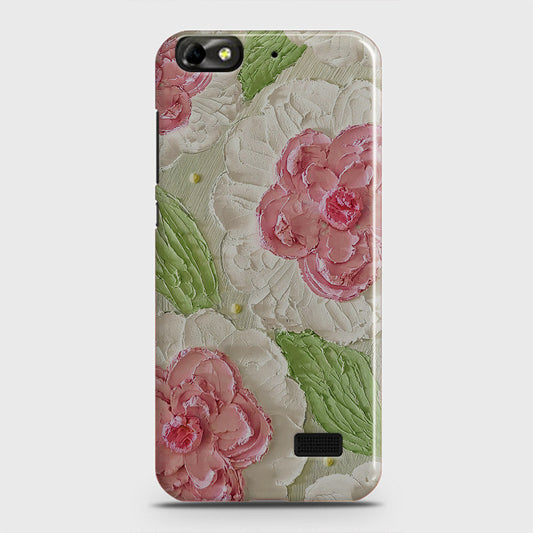 Huawei Honor 4C Cover - Floral Series - Design 13 - Green - Matte Finish - Snap On Hard Case with LifeTime Colors Guarantee