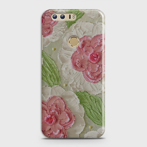 Huawei Honor 8 Cover - Floral Series - Design 13 - Green - Matte Finish - Snap On Hard Case with LifeTime Colors Guarantee