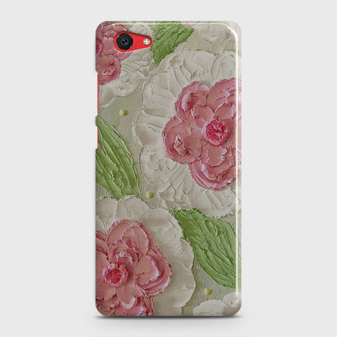 Vivo Y71 Cover - Floral Series - Design 13 - Green - Matte Finish - Snap On Hard Case with LifeTime Colors Guarantee