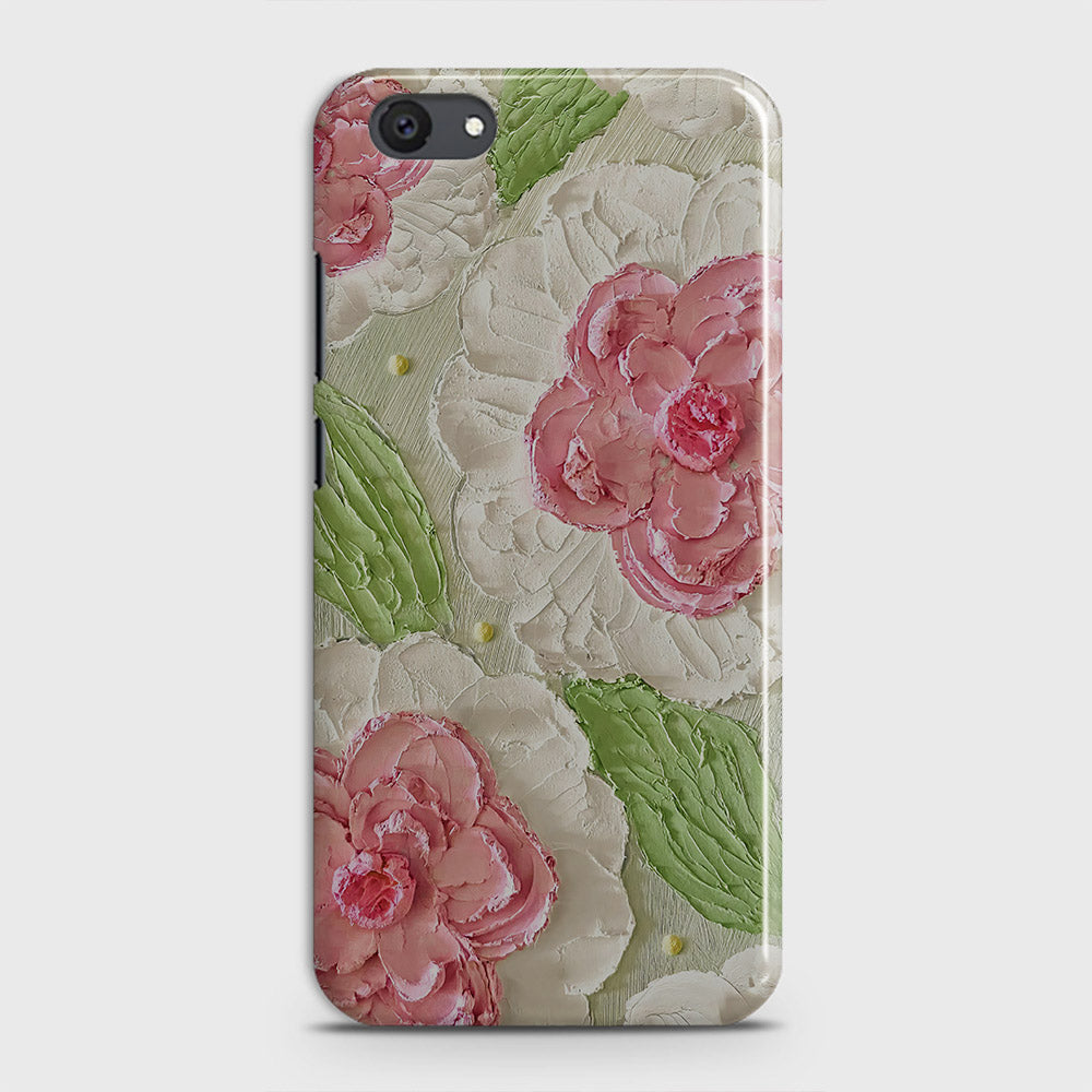 Vivo Y81i Cover - Floral Series - Design 13 - Green - Matte Finish - Snap On Hard Case with LifeTime Colors Guarantee