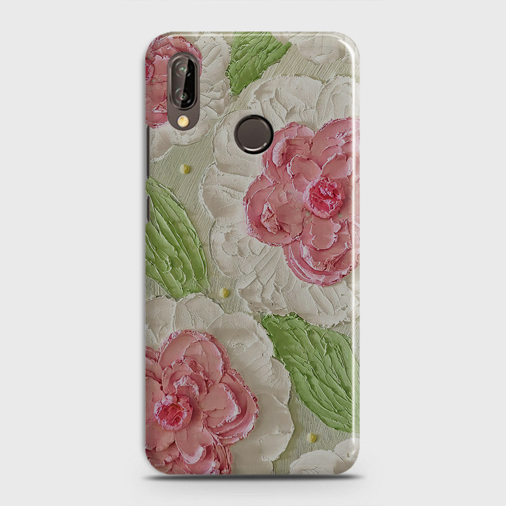 Huawei Nova 3 Cover - Floral Series - Design 13 - Green - Matte Finish - Snap On Hard Case with LifeTime Colors Guarantee