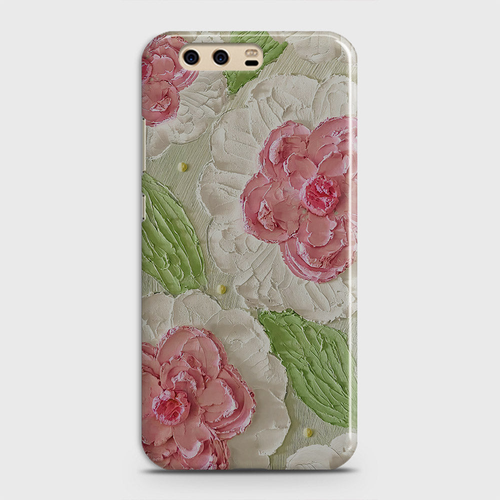 Huawei P10 Cover - Floral Series - Design 13 - Green - Matte Finish - Snap On Hard Case with LifeTime Colors Guarantee