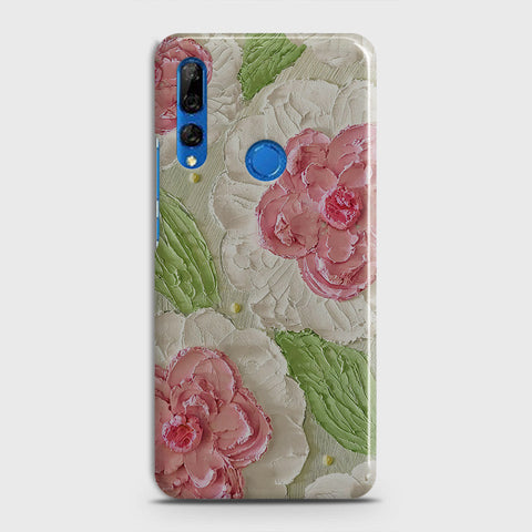 Huawei Y9 Prime 2019 Cover - Floral Series - Design 13 - Green - Matte Finish - Snap On Hard Case with LifeTime Colors Guarantee