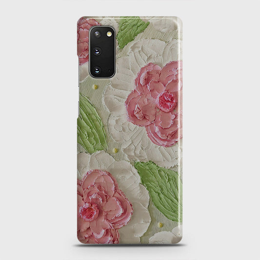 Samsung Galaxy S20 Cover - Floral Series - Design 13 - Green - Matte Finish - Snap On Hard Case with LifeTime Colors Guarantee