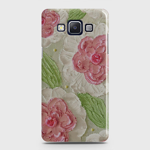 Samsung Galaxy A5 2015 Cover - Floral Series - Design 13 - Green - Matte Finish - Snap On Hard Case with LifeTime Colors Guarantee