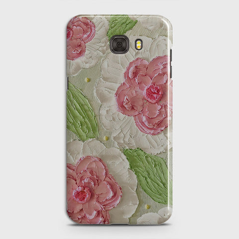 Samsung Galaxy C5 Cover - Floral Series - Design 13 - Green - Matte Finish - Snap On Hard Case with LifeTime Colors Guarantee