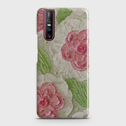 Vivo V15 Pro Cover - Floral Series - Design 13 - Green - Matte Finish - Snap On Hard Case with LifeTime Colors Guarantee