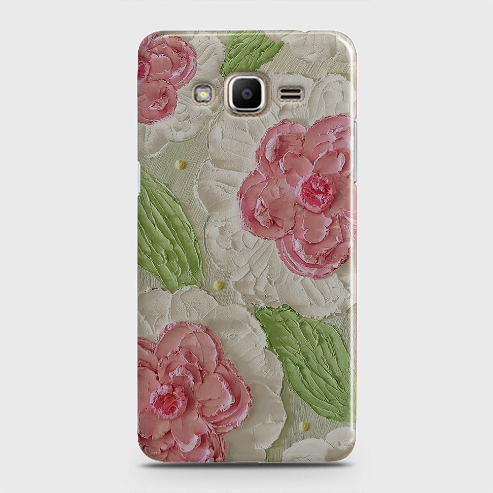 Samsung Galaxy Grand Prime Cover - Floral Series - Design 13 - Green - Matte Finish - Snap On Hard Case with LifeTime Colors Guarantee