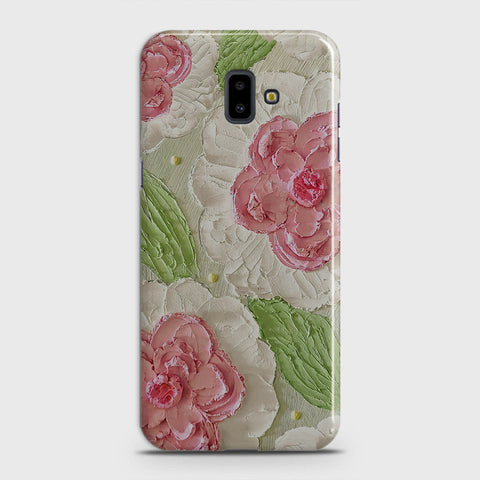 Samsung Galaxy J6 Plus 2018 Cover - Floral Series - Design 13 - Green - Matte Finish - Snap On Hard Case with LifeTime Colors Guarantee