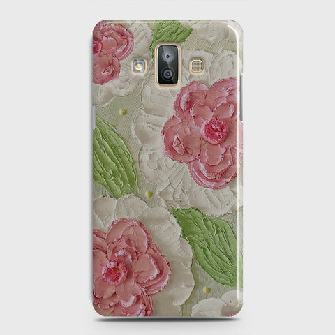 Samsung Galaxy J7 Duo Cover - Floral Series - Design 13 - Green - Matte Finish - Snap On Hard Case with LifeTime Colors Guarantee