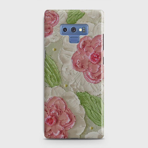 Samsung Galaxy Note 9 Cover - Floral Series - Design 13 - Green - Matte Finish - Snap On Hard Case with LifeTime Colors Guarantee