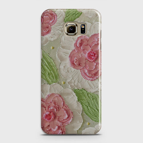 Samsung Galaxy S6 Cover - Floral Series - Design 13 - Green - Matte Finish - Snap On Hard Case with LifeTime Colors Guarantee