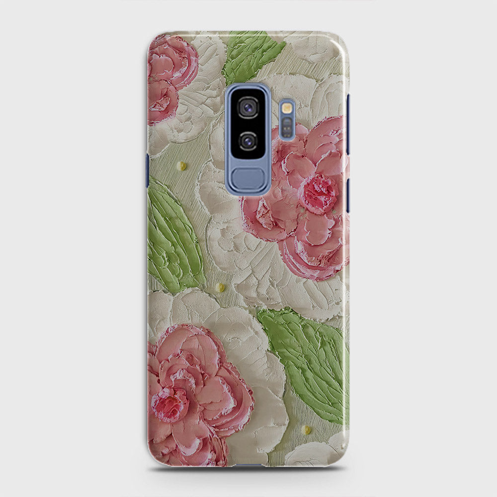 Samsung Galaxy S9 Plus Cover - Floral Series - Design 13 - Green - Matte Finish - Snap On Hard Case with LifeTime Colors Guarantee