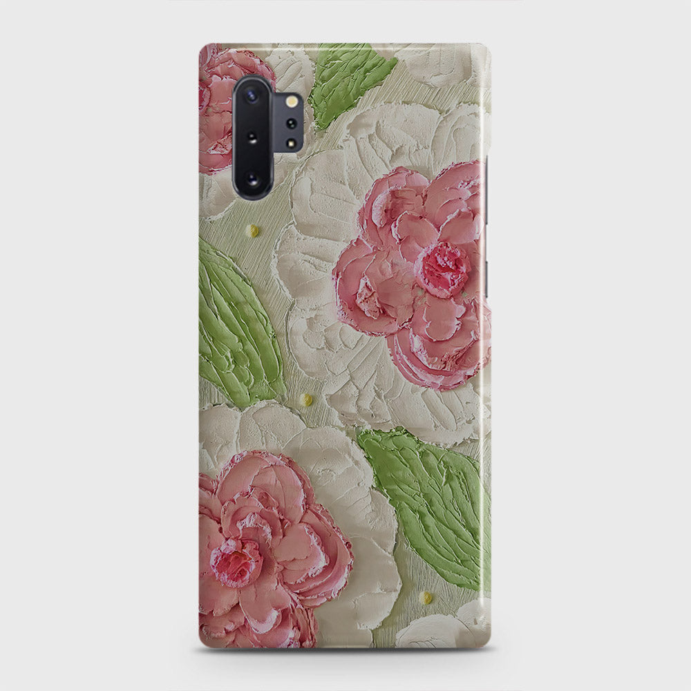 Samsung Galaxy Note 10 Plus Cover - Floral Series - Design 13 - Green - Matte Finish - Snap On Hard Case with LifeTime Colors Guarantee