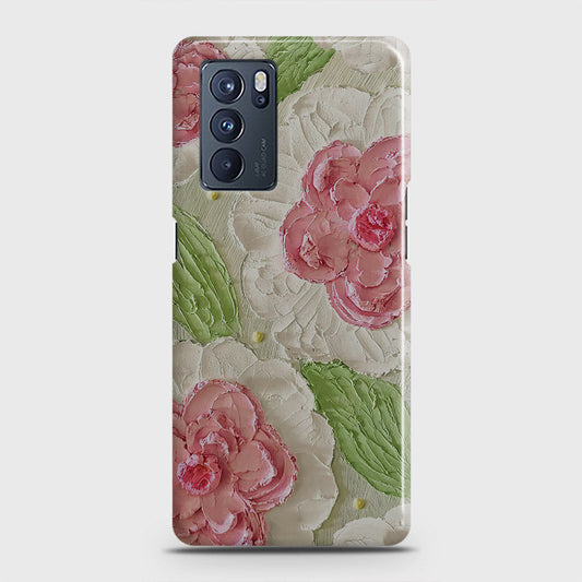 Oppo Reno 6 Pro 5G Cover - Floral Series - Design 13 - Green - Matte Finish - Snap On Hard Case with LifeTime Colors Guarantee