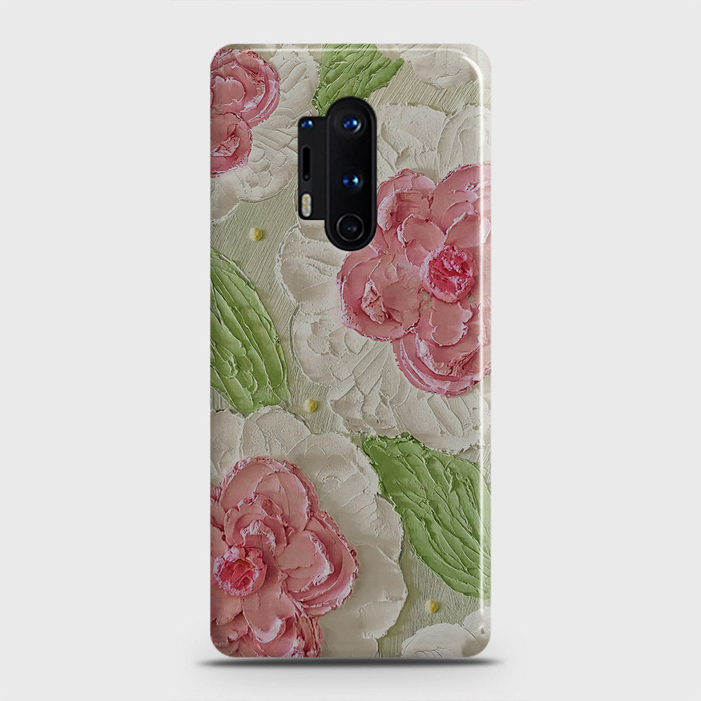 OnePlus 8 Pro Cover - Floral Series - Design 13 - Green - Matte Finish - Snap On Hard Case with LifeTime Colors Guarantee