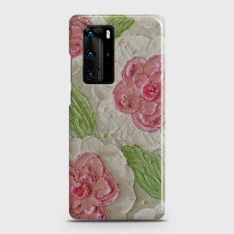 Huawei P40 Pro Cover - Floral Series - Design 13 - Green - Matte Finish - Snap On Hard Case with LifeTime Colors Guarantee