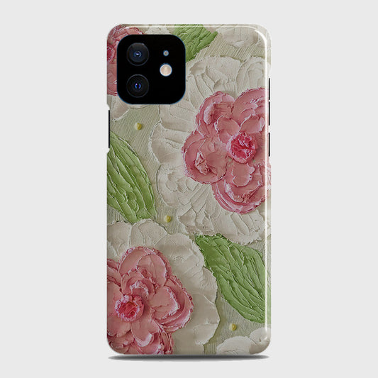 iPhone 12 Mini Cover - Floral Series - Design 13 - Green - Matte Finish - Snap On Hard Case with LifeTime Colors Guarantee