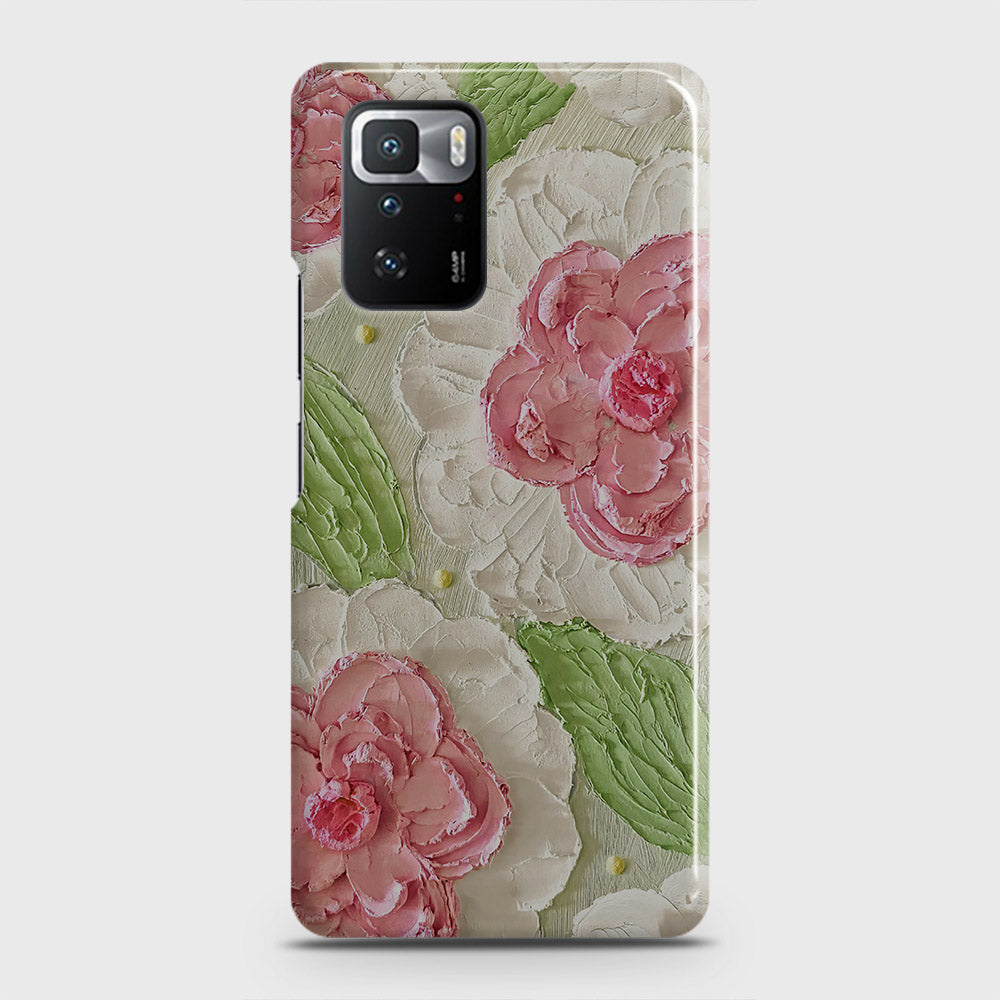 Xiaomi Poco X3 GT Cover - Floral Series - Design 13 - Green - Matte Finish - Snap On Hard Case with LifeTime Colors Guarantee