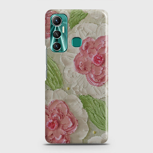 Infinix Hot 11 Cover - Floral Series - Design 13 - Green - Matte Finish - Snap On Hard Case with LifeTime Colors Guarantee