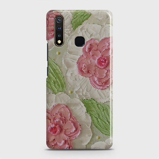 Vivo Y19 Cover - Floral Series - Design 13 - Green - Matte Finish - Snap On Hard Case with LifeTime Colors Guarantee