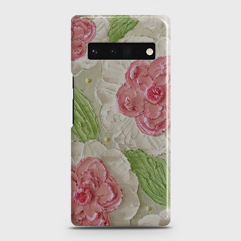 Google Pixel 6 Pro Cover - Floral Series - Design 13 - Green - Matte Finish - Snap On Hard Case with LifeTime Colors Guarantee