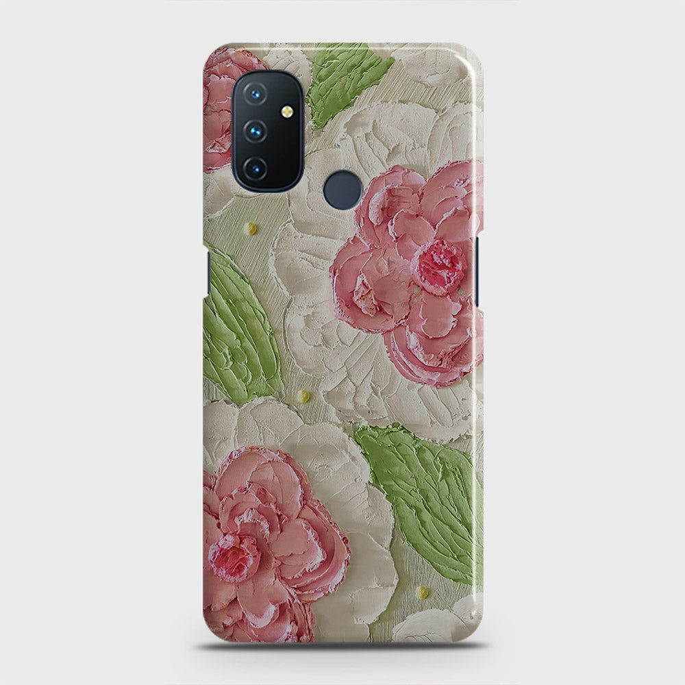 OnePlus Nord N100 Cover - Floral Series - Design 13 - Green - Matte Finish - Snap On Hard Case with LifeTime Colors Guarantee