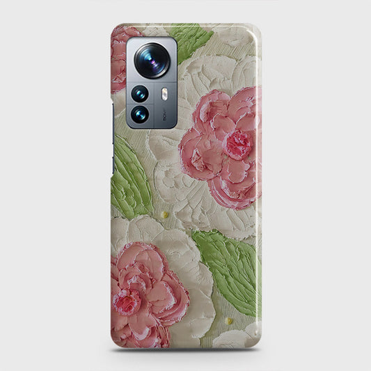 Xiaomi 12 Cover - Floral Series - Design 13 - Green - Matte Finish - Snap On Hard Case with LifeTime Colors Guarantee