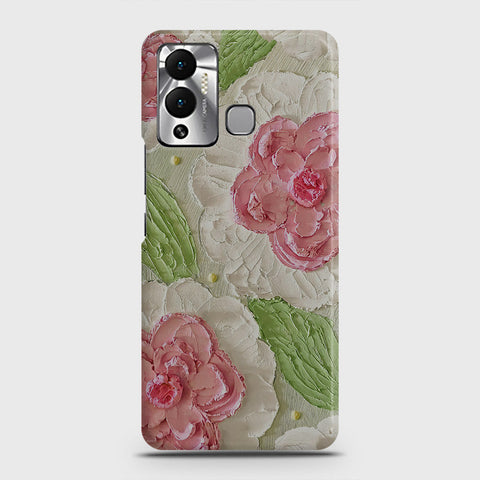 Infinix Hot 12 Play Cover - Floral Series - Design 13 - Green - Matte Finish - Snap On Hard Case with LifeTime Colors Guarantee