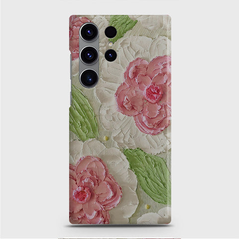 Samsung Galaxy S23 Ultra Cover - Floral Series - Design 13 - Green - Matte Finish - Snap On Hard Case with LifeTime Colors Guarantee