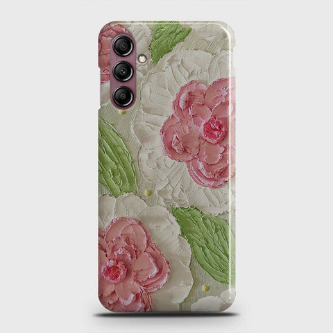 Samsung Galaxy A14 5G Cover - Floral Series - Design 13 - Green - Matte Finish - Snap On Hard Case with LifeTime Colors Guarantee