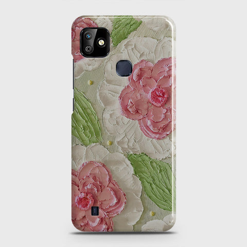 Infinix Smart HD 2021 Cover - Floral Series - Design 13 - Green - Matte Finish - Snap On Hard Case with LifeTime Colors Guarantee