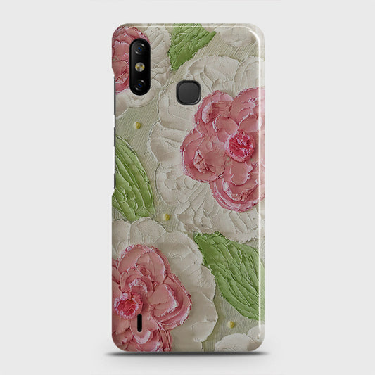 Infinix Smart 4 Cover - Floral Series - Design 13 - Green - Matte Finish - Snap On Hard Case with LifeTime Colors Guarantee