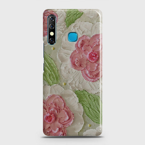 Tecno Spark 4 Cover - Floral Series - Design 13 - Green - Matte Finish - Snap On Hard Case with LifeTime Colors Guarantee