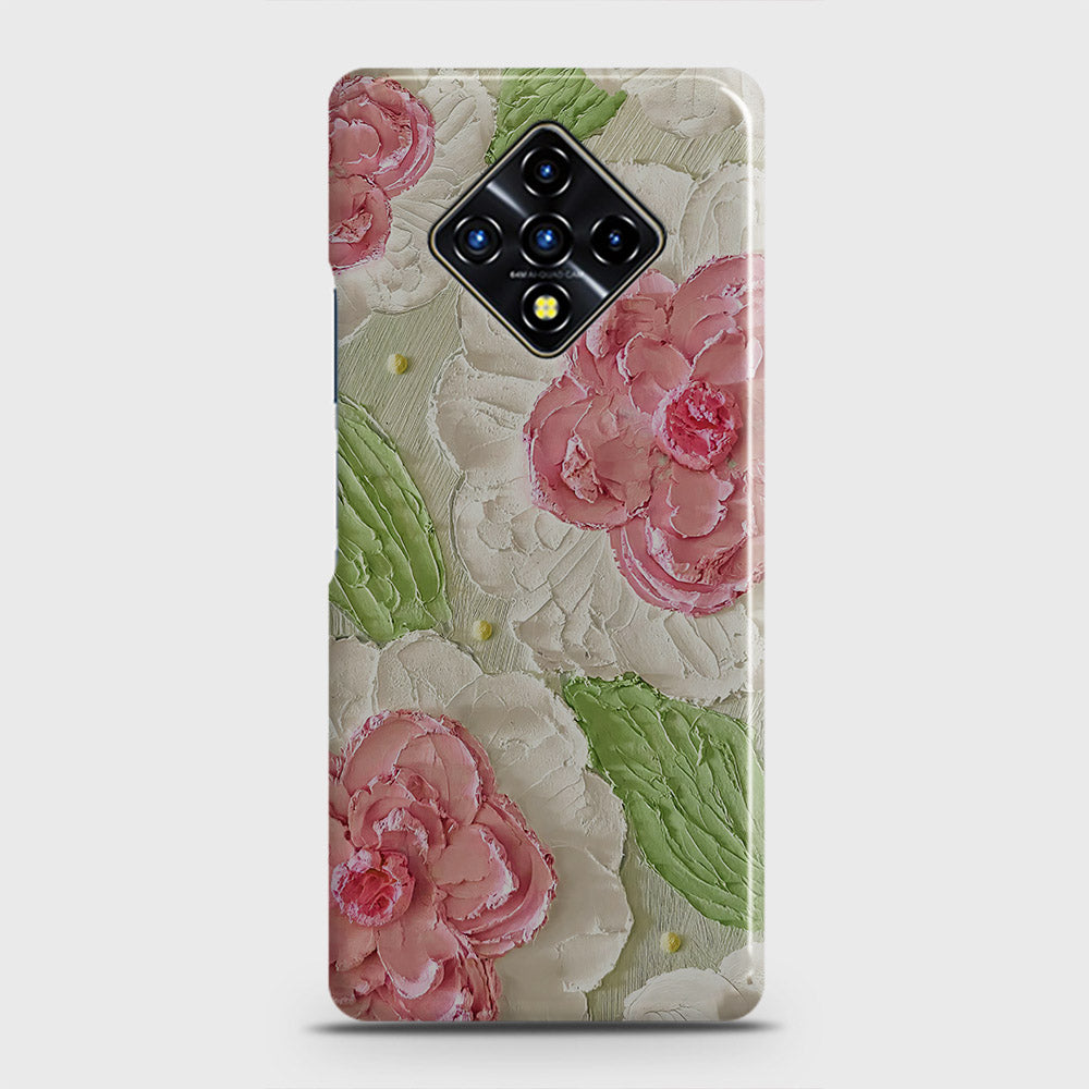 Infinix Zero 8 Cover - Floral Series - Design 13 - Green - Matte Finish - Snap On Hard Case with LifeTime Colors Guarantee