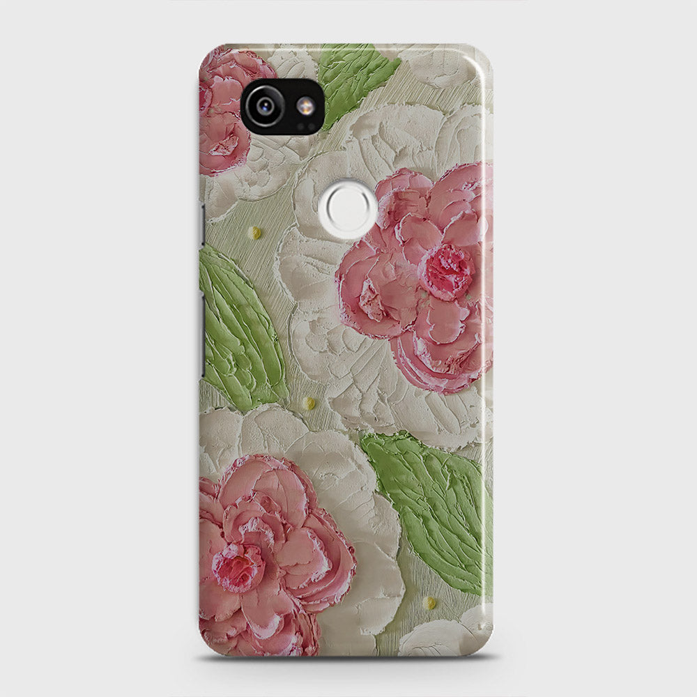 Google Pixel 2 XL Cover - Floral Series - Design 13 - Green - Matte Finish - Snap On Hard Case with LifeTime Colors Guarantee