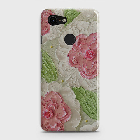 Google Pixel 3 Cover - Floral Series - Design 13 - Green - Matte Finish - Snap On Hard Case with LifeTime Colors Guarantee