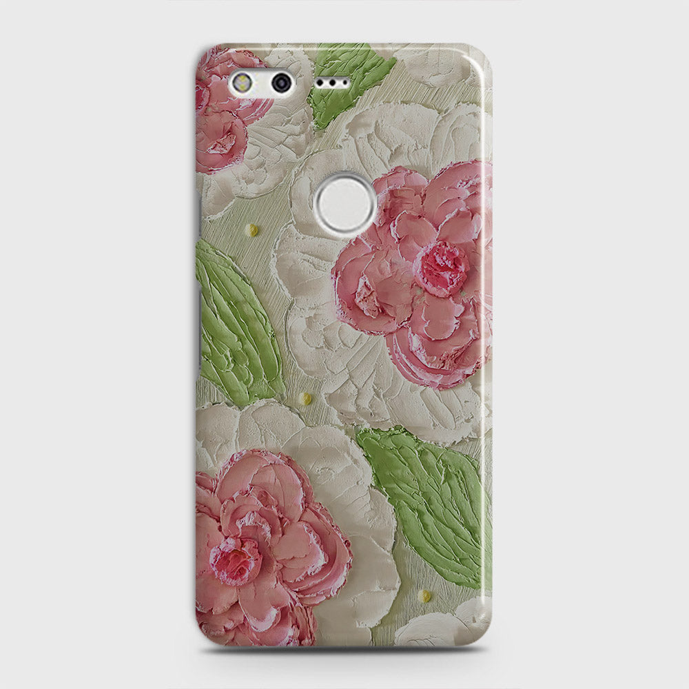 Google Pixel XL Cover - Floral Series - Design 13 - Green - Matte Finish - Snap On Hard Case with LifeTime Colors Guarantee