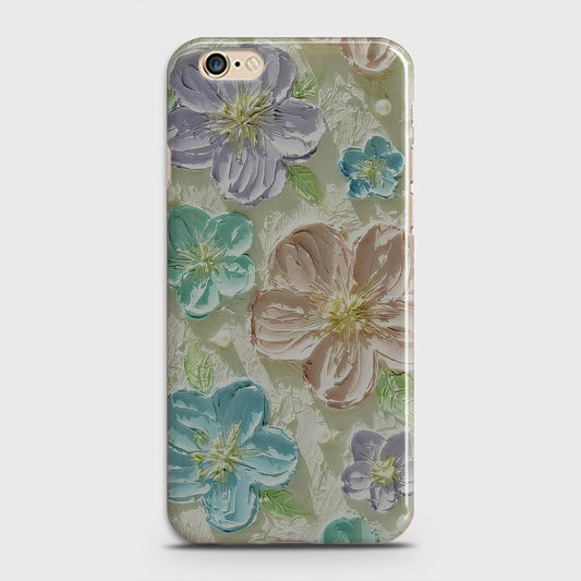 iPhone 6 Plus Cover - Floral Series - Design 14 - Blue & Purple - Matte Finish - Snap On Hard Case with LifeTime Colors Guarantee