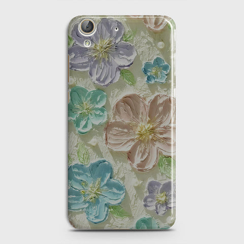 Huawei Y6 II Cover - Floral Series - Design 14 - Blue & Purple - Matte Finish - Snap On Hard Case with LifeTime Colors Guarantee