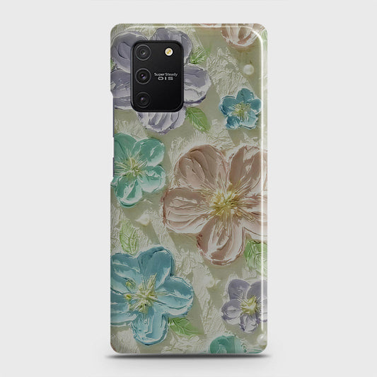 Samsung Galaxy S10 Lite Cover - Floral Series - Design 14 - Blue & Purple - Matte Finish - Snap On Hard Case with LifeTime Colors Guarantee