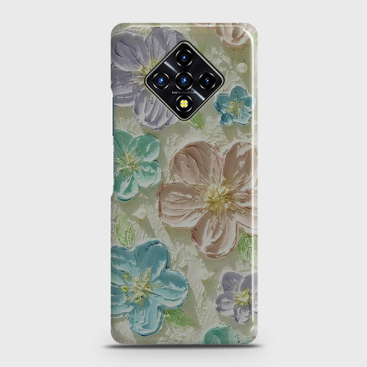 Infinix Zero 8 Cover - Floral Series - Design 14 - Blue & Purple - Matte Finish - Snap On Hard Case with LifeTime Colors Guarantee