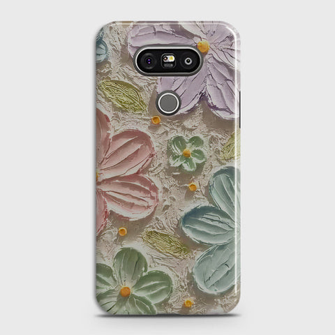 LG G5 Cover - Floral Series  - Design 15 - Blue & Green - Matte Finish - Snap On Hard Case with LifeTime Colors Guarantee