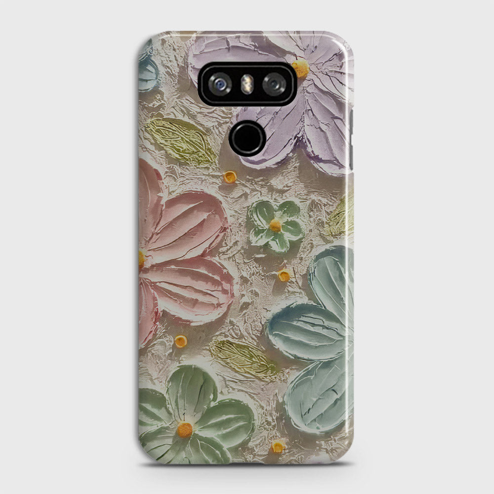 LG G6 Cover - Floral Series  - Design 15 - Blue & Green - Matte Finish - Snap On Hard Case with LifeTime Colors Guarantee